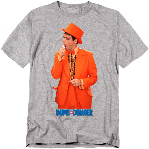 Dumb And Dumber - Fresh Breath - Adult Unisex Short Sleeve T-Shirt - Gray