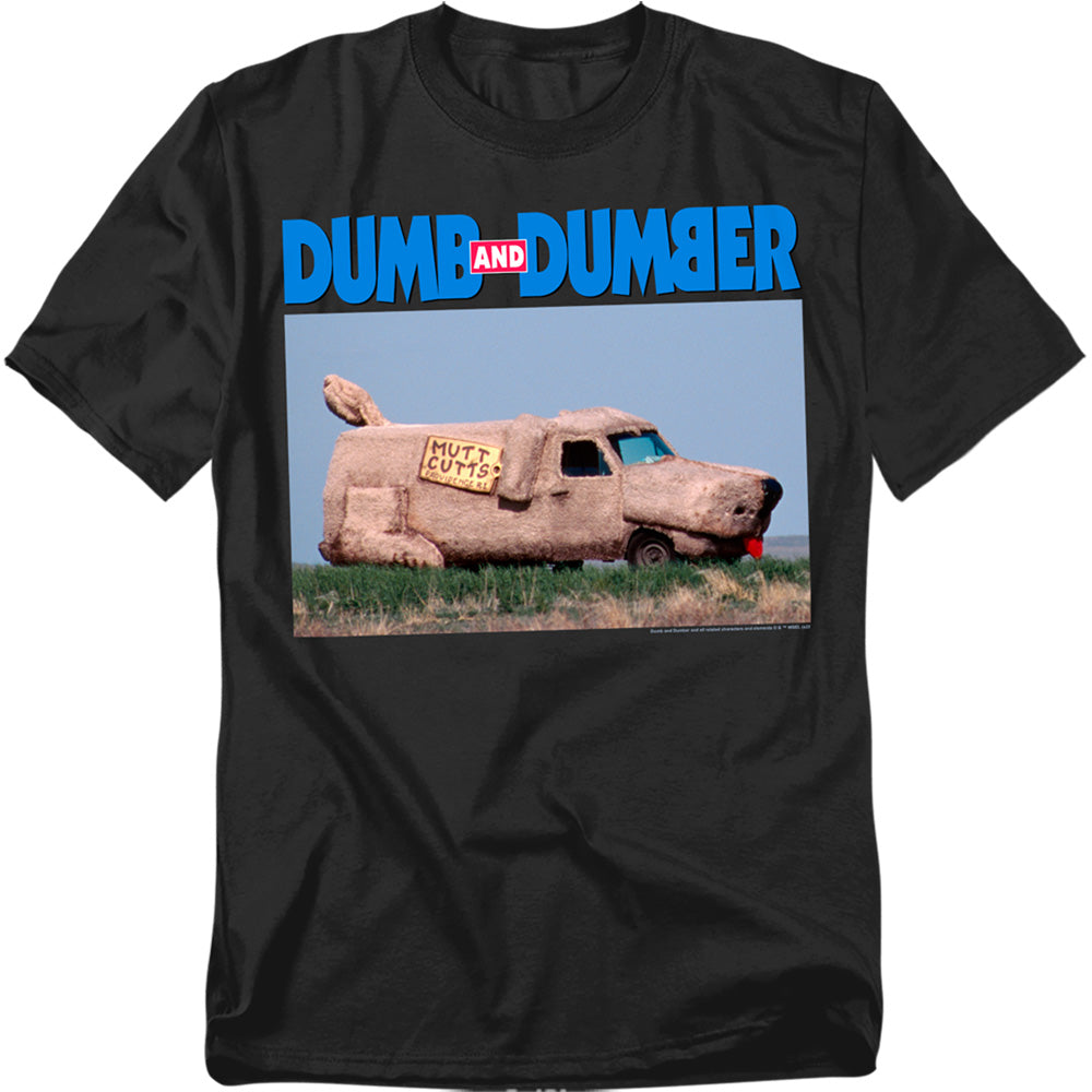 Dumb And Dumber - Mutt Cutts - Adult Unisex Short Sleeve T-Shirt - Black