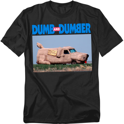 Dumb And Dumber - Mutt Cutts - Adult Unisex Short Sleeve T-Shirt - Black