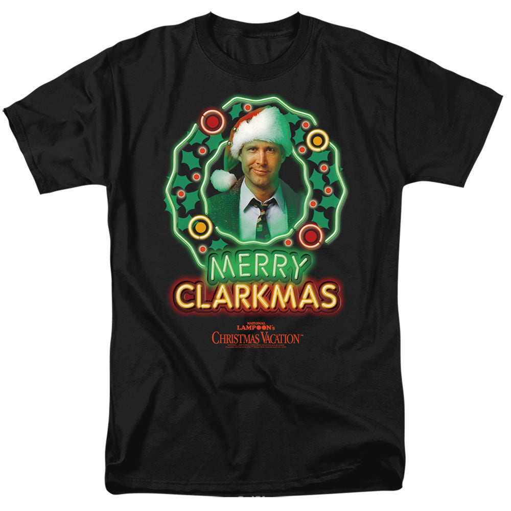 Christmas Vacation - Neon Clark - Adult Unisex Short Sleeve T-Shirt - Red