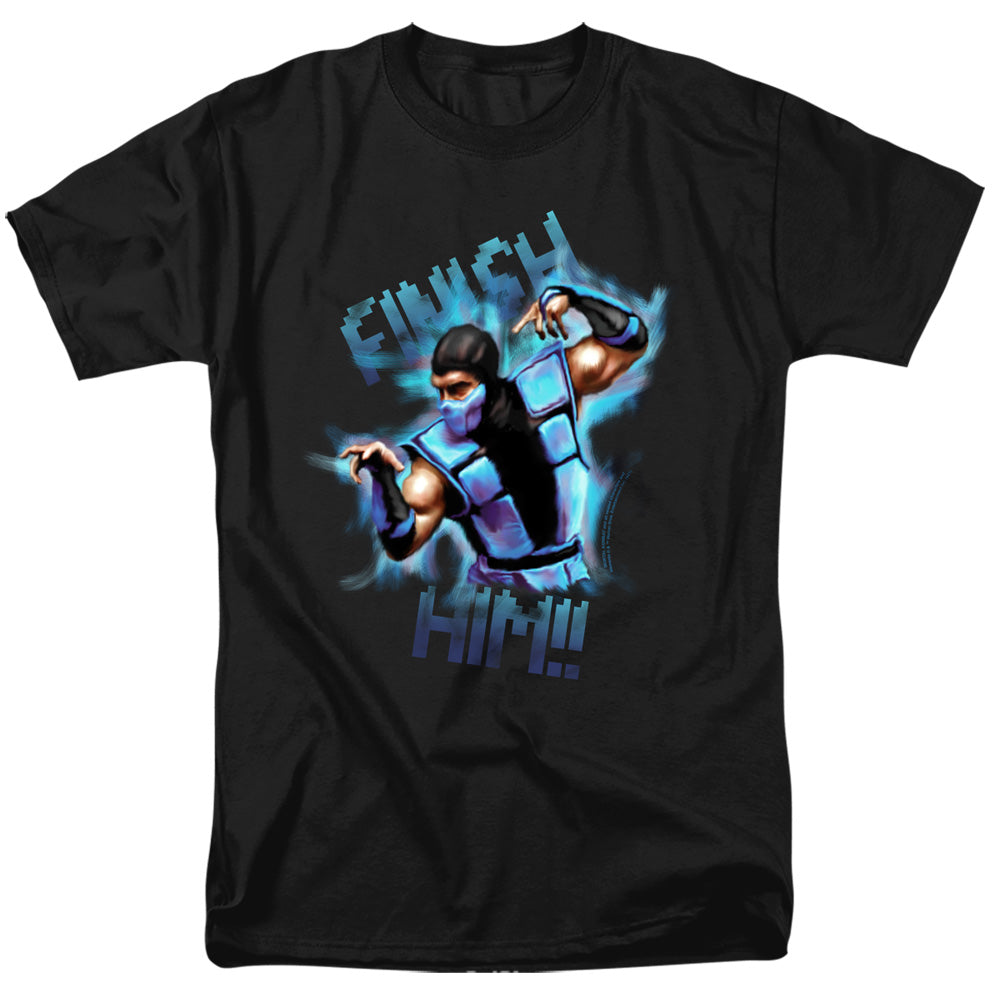 Mortal Kombat Klassic - Finish Him!! - Adult Unisex Short Sleeve T-Shirt - Black