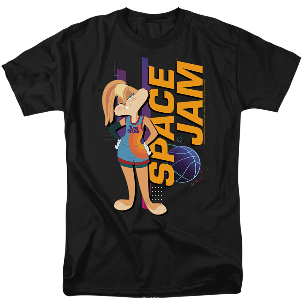 Space Jam - Lola Standing - Adult Unisex Short Sleeve T-Shirt - Black