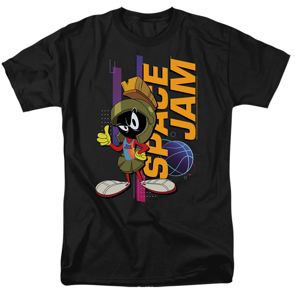 Space Jam - Marvin Standing - Adult Unisex Short Sleeve T-Shirt - Black