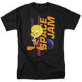 Space Jam - Tweety Standing - Adult Unisex Short Sleeve T-Shirt - Black