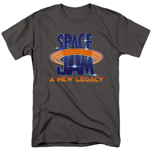 Space Jam - Space Jam 2 Logo - Adult Unisex Short Sleeve T-Shirt - Gray