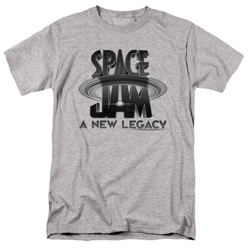 Space Jam - Space Jam 2 Logo Black - Adult Unisex Short Sleeve T-Shirt - Gray
