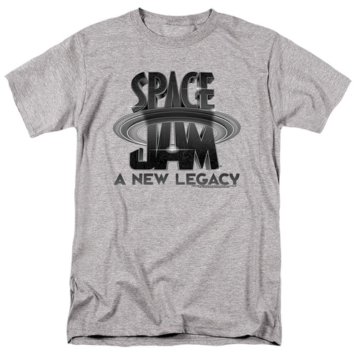 Space Jam - Space Jam 2 Logo Black - Adult Unisex Short Sleeve T-Shirt - Gray