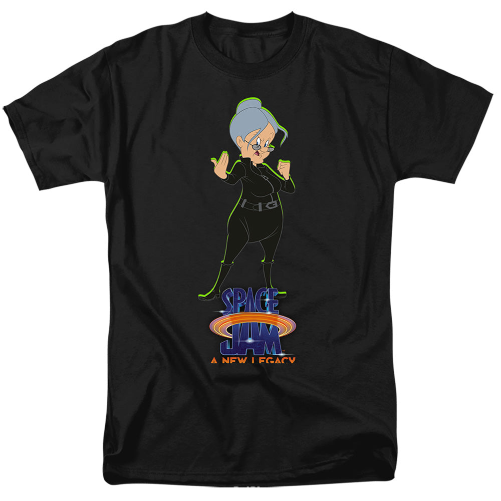 Space Jam - Granny Matrix - Adult Unisex Short Sleeve T-Shirt - Black