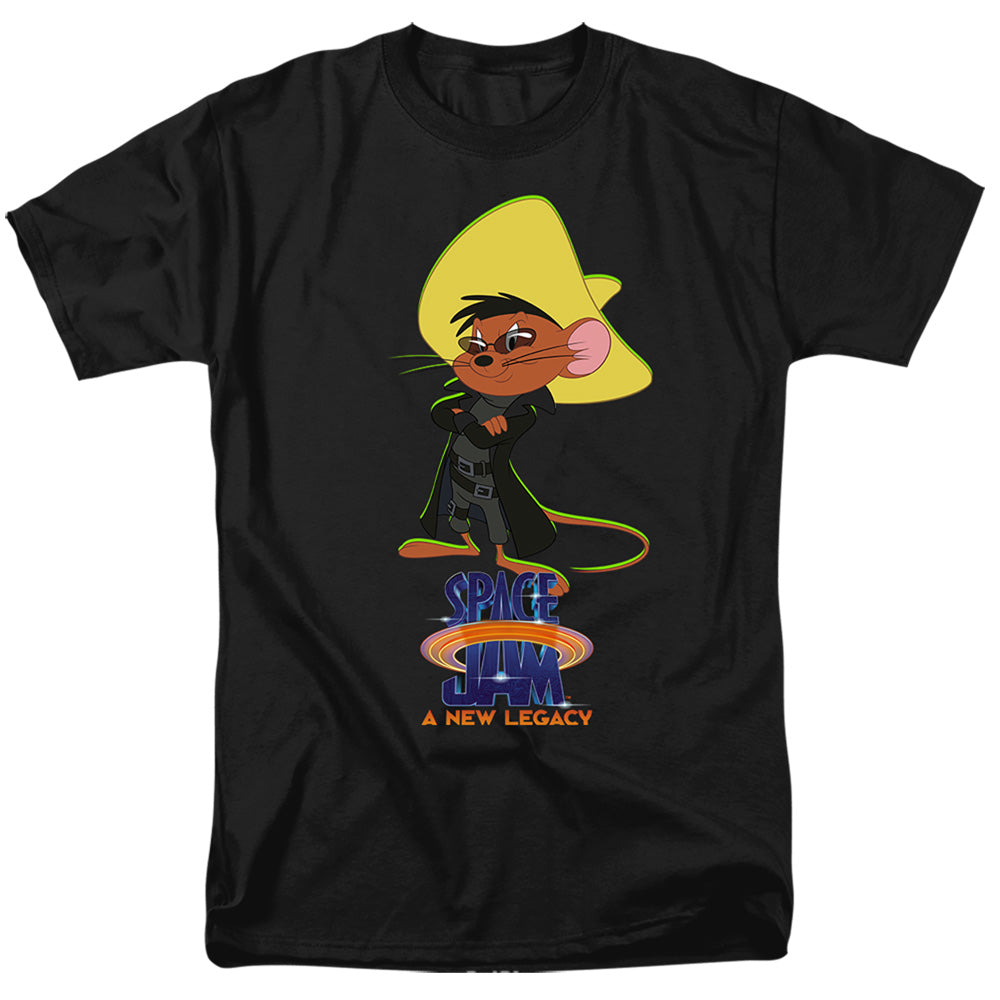 Space Jam - Speedy Matrix - Adult Unisex Short Sleeve T-Shirt - Black