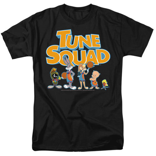 Space Jam - Tune Squad Letters - Adult Unisex Short Sleeve T-Shirt - Black