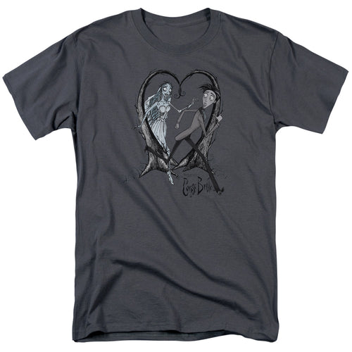 Corpse Bride - Runaway Groom - Adult Unisex Short Sleeve T-Shirt - Gray