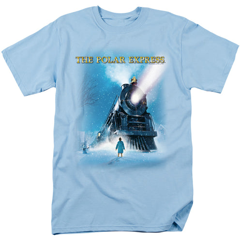 Polar Express - Big Train - Adult Unisex Short Sleeve T-Shirt - Blue