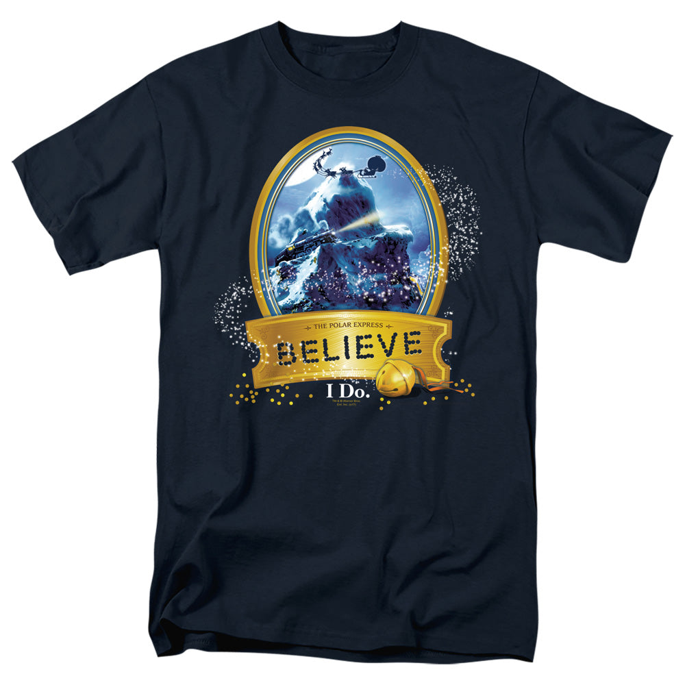 Polar Express - True Believer - Adult Unisex Short Sleeve T-Shirt - Blue