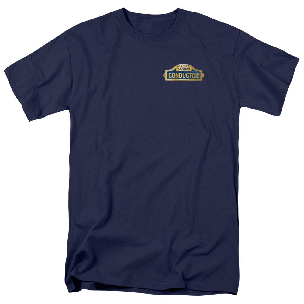 Polar Express - Conductor - Adult Unisex Short Sleeve T-Shirt - Blue