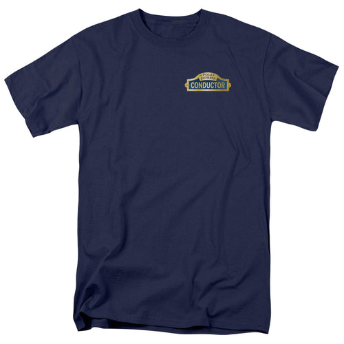 Polar Express - Conductor - Adult Unisex Short Sleeve T-Shirt - Blue