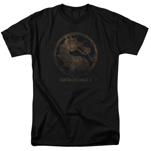 Mortal Kombat X - Metal Seal - Adult Unisex Short Sleeve T-Shirt - Black