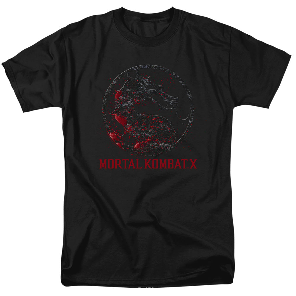 Mortal Kombat X - Bloody Seal - Adult Unisex Short Sleeve T-Shirt - Black