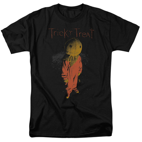 Trick R Treat - Leaves - Adult Unisex Short Sleeve T-Shirt - Black