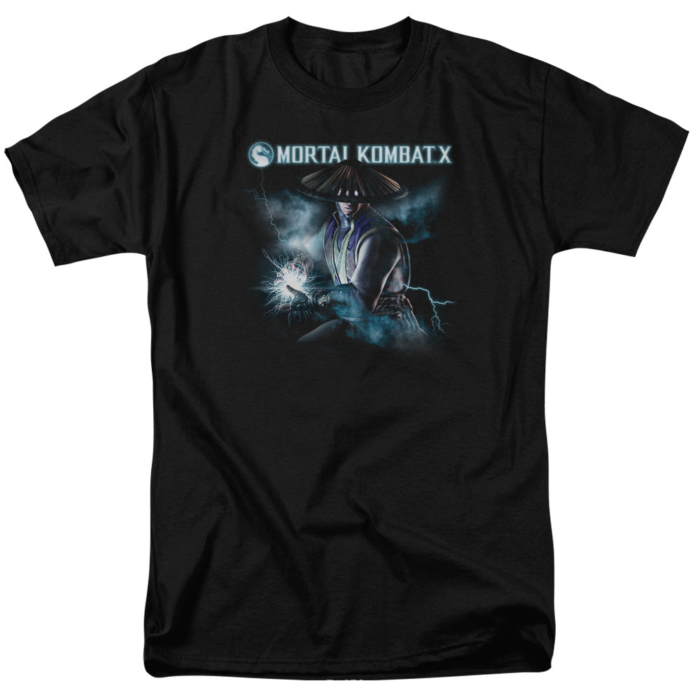 Mortal Kombat X - Raiden - Adult Unisex Short Sleeve T-Shirt - Black