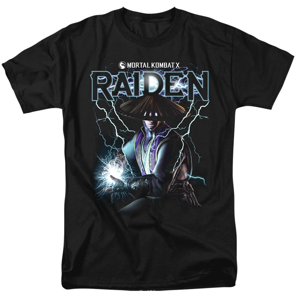 Mortal Kombat - Raiden - Adult Unisex Short Sleeve T-Shirt - Black