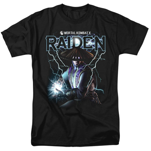 Mortal Kombat - Raiden - Adult Unisex Short Sleeve T-Shirt - Black