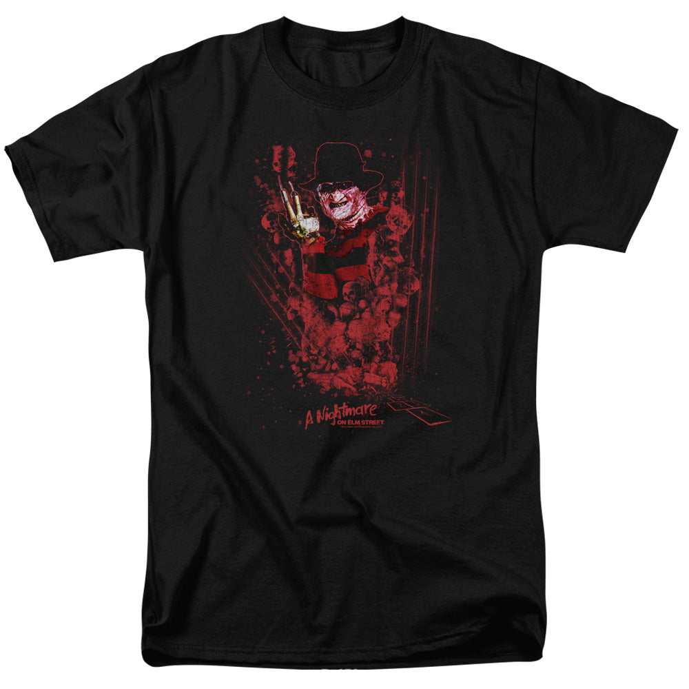 Nightmare On Elm Street One Two Freddys Coming Adult Unisex T-Shirt Black