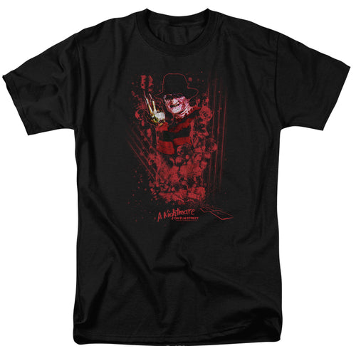 Nightmare On Elm Street One Two Freddys Coming Adult Unisex T-Shirt Black
