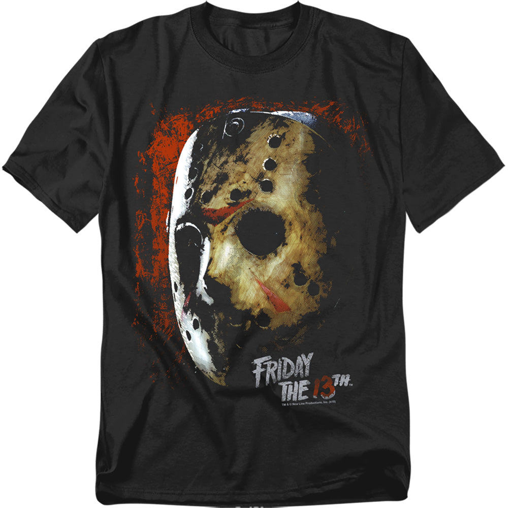 Friday The 13th - Mask Of Death - Adult Unisex Short Sleeve T-Shirt - Black