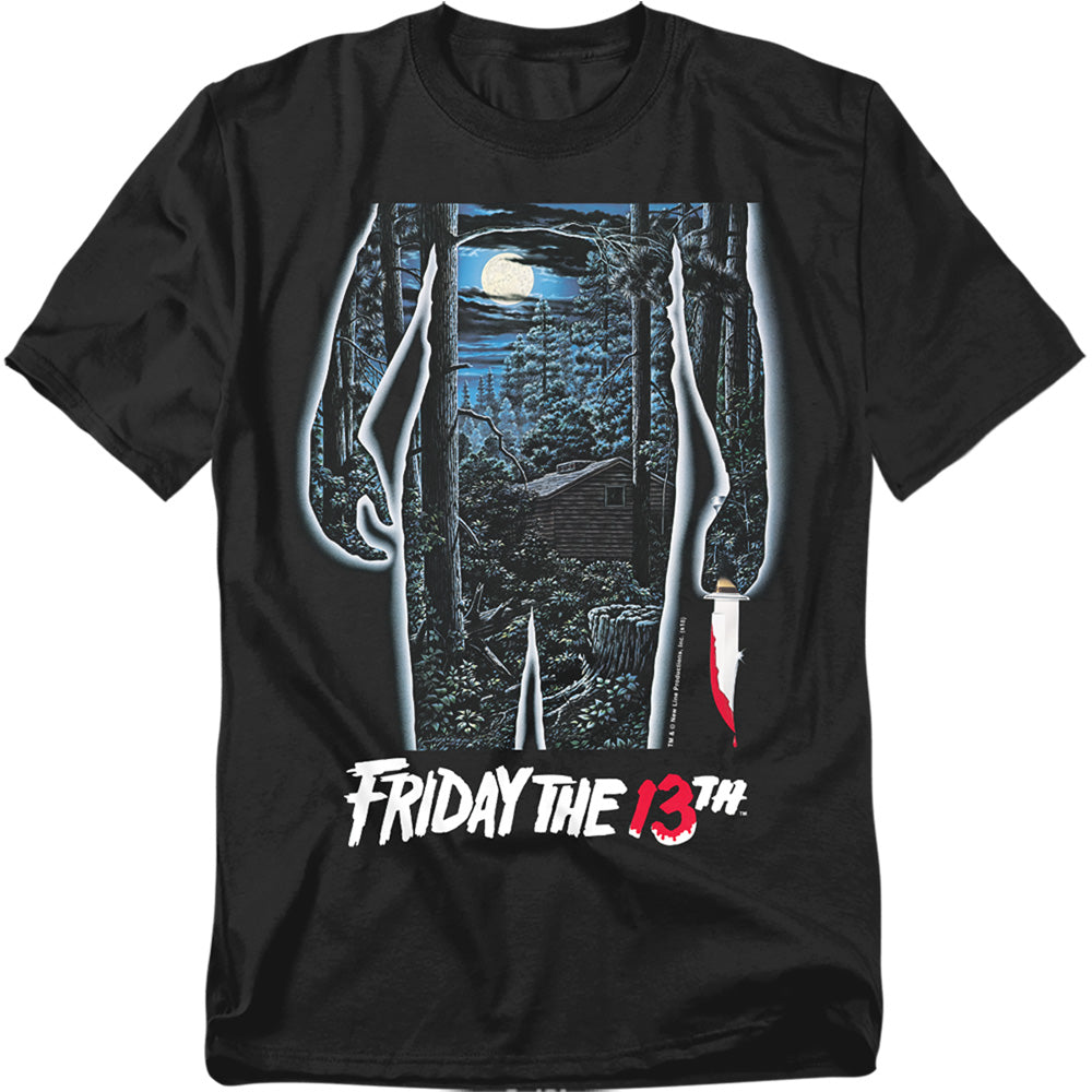 Friday The 13th - 13Th Poster - Adult Unisex Short Sleeve T-Shirt - Black