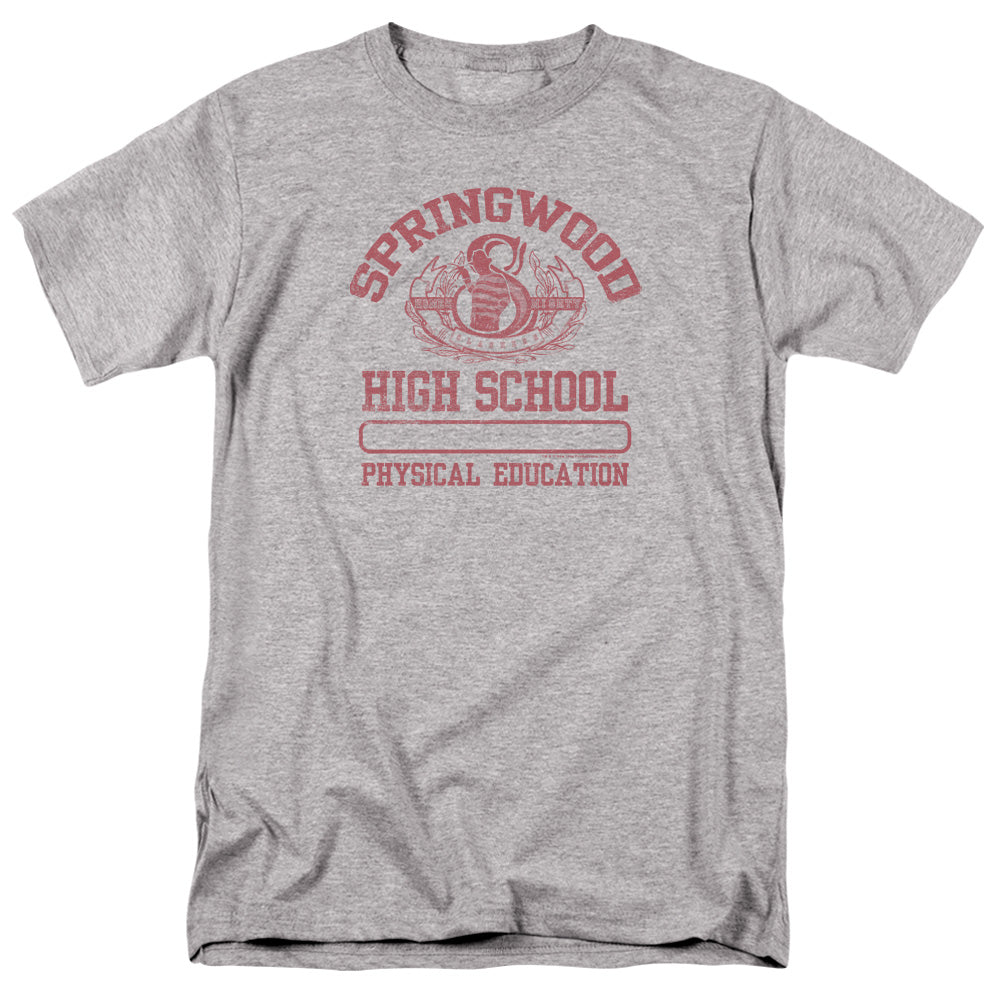 Nightmare On Elm Street - Springwood High - Adult Unisex T-Shirt - Gray
