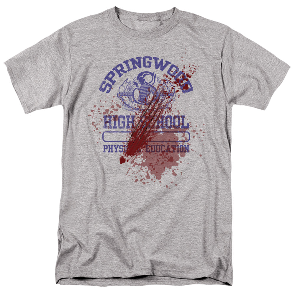 Nightmare On Elm Street - Springwood High Victim - Adult Unisex T-Shirt - Gray