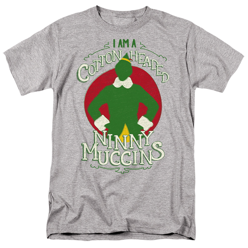 Elf - Cotton Headed - Adult Unisex Short Sleeve T-Shirt - Gray