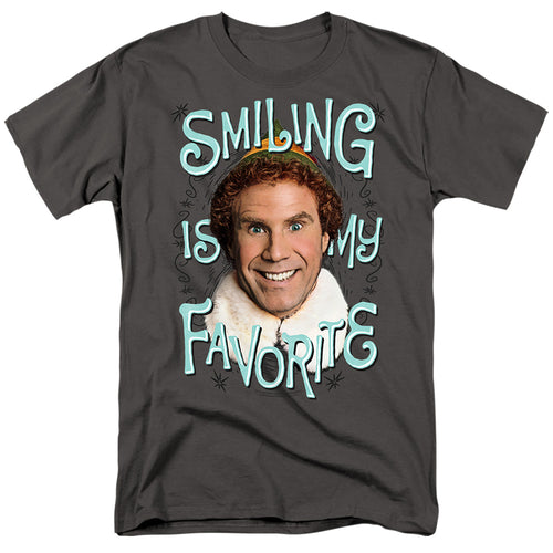Elf - Smiling - Adult Unisex Short Sleeve T-Shirt - Gray