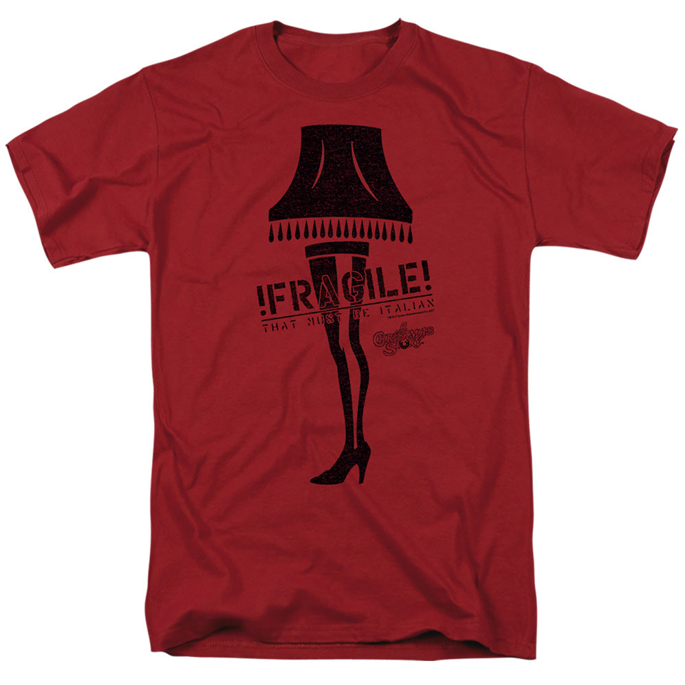 A Christmas Story - Fragile - Adult Unisex Short Sleeve T-Shirt - Red