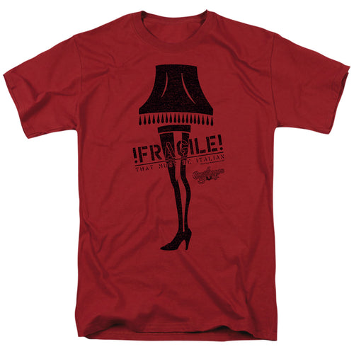 A Christmas Story - Fragile - Adult Unisex Short Sleeve T-Shirt - Red