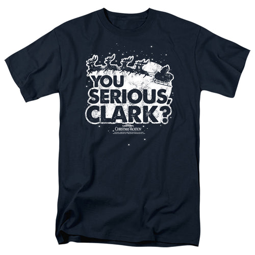 Christmas Vacation - You Serious Clark - Adult Unisex T-Shirt - Blue