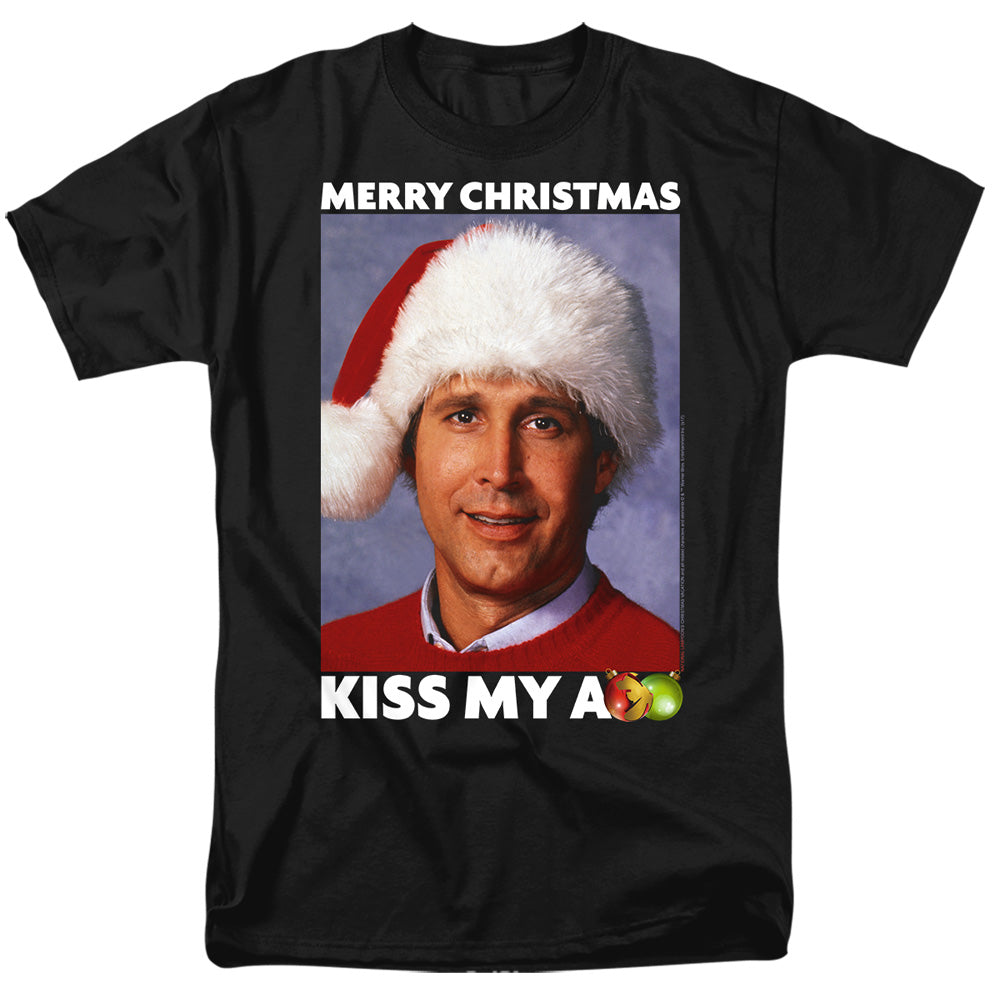 Christmas Vacation - Merry Kiss - Adult Unisex Short Sleeve T-Shirt - Black