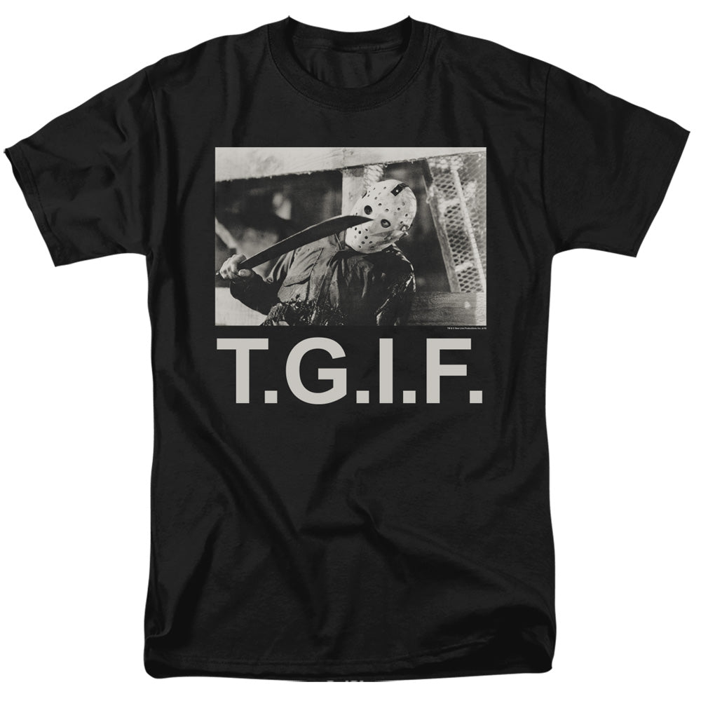 Friday The 13th - Tgif - Adult Unisex Short Sleeve T-Shirt - Black