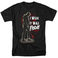 Friday The 13th - I Wish It Was Friday - Adult Unisex T-Shirt - Black