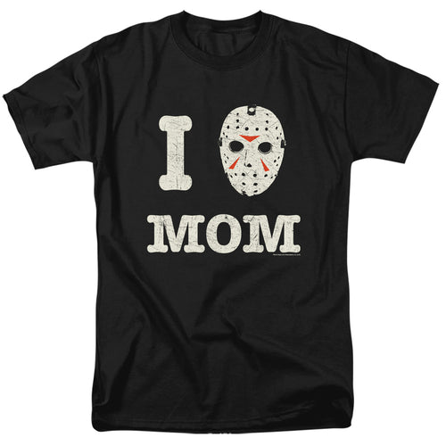 Friday The 13th - Mommas Boy - Adult Unisex Short Sleeve T-Shirt - Black