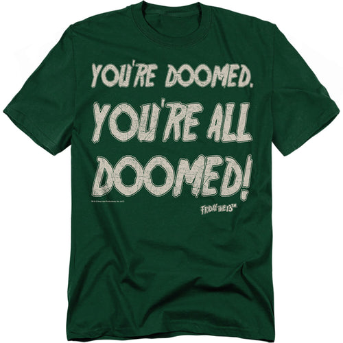 Friday The 13th - Doomed - Adult Unisex Short Sleeve T-Shirt - Black