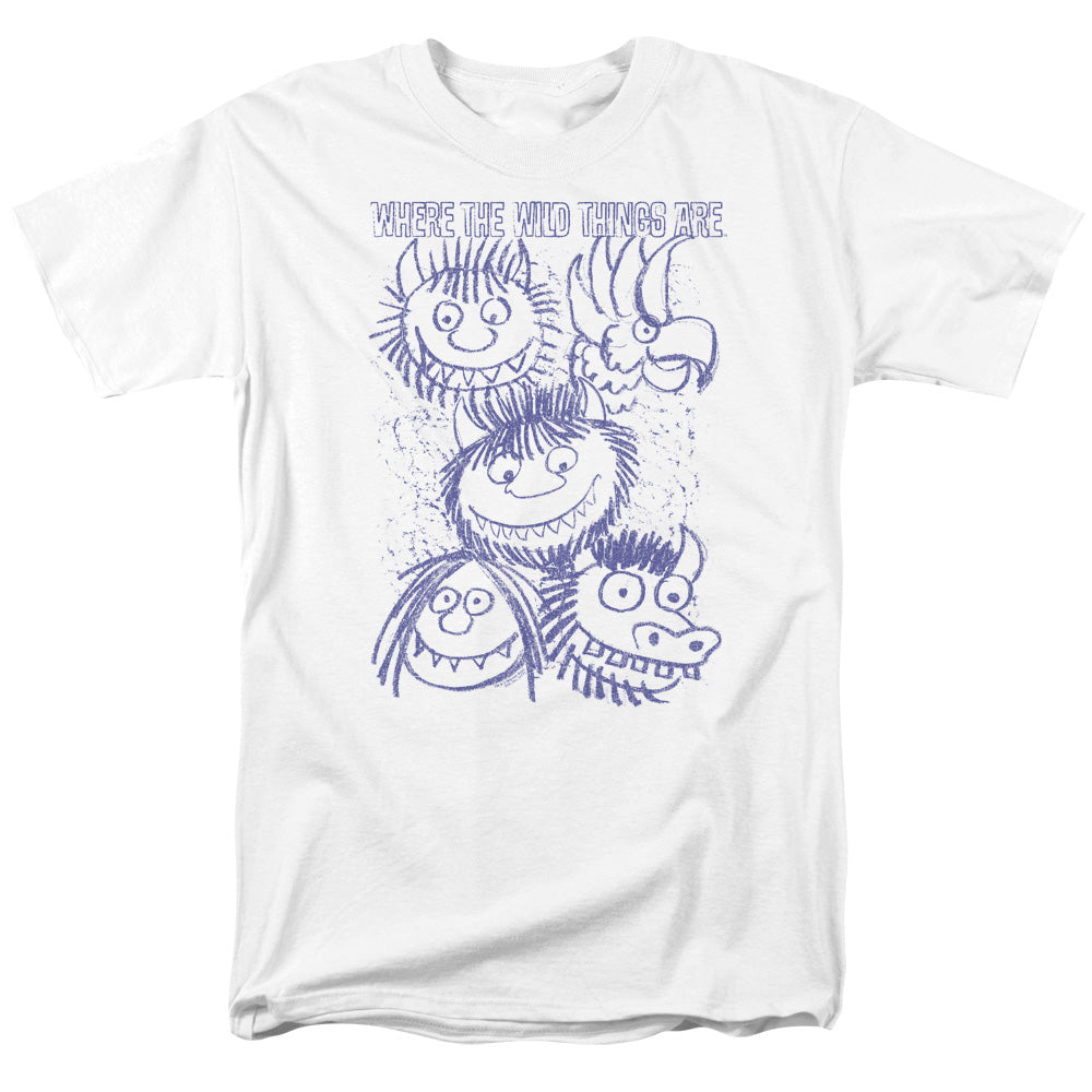 Where The Wild Things Are - Wild Sketch - Adult Unisex T-Shirt - White