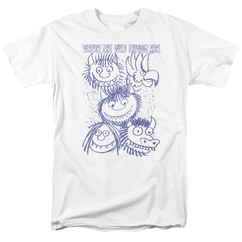 Where The Wild Things Are - Wild Sketch - Adult Unisex T-Shirt - White