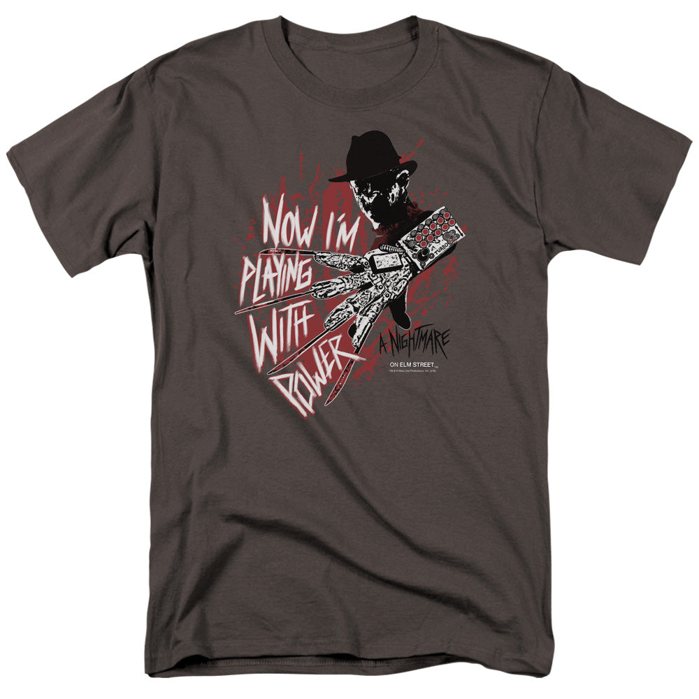 Nightmare On Elm Street - Playing With Power - Adult Unisex T-Shirt - Gray
