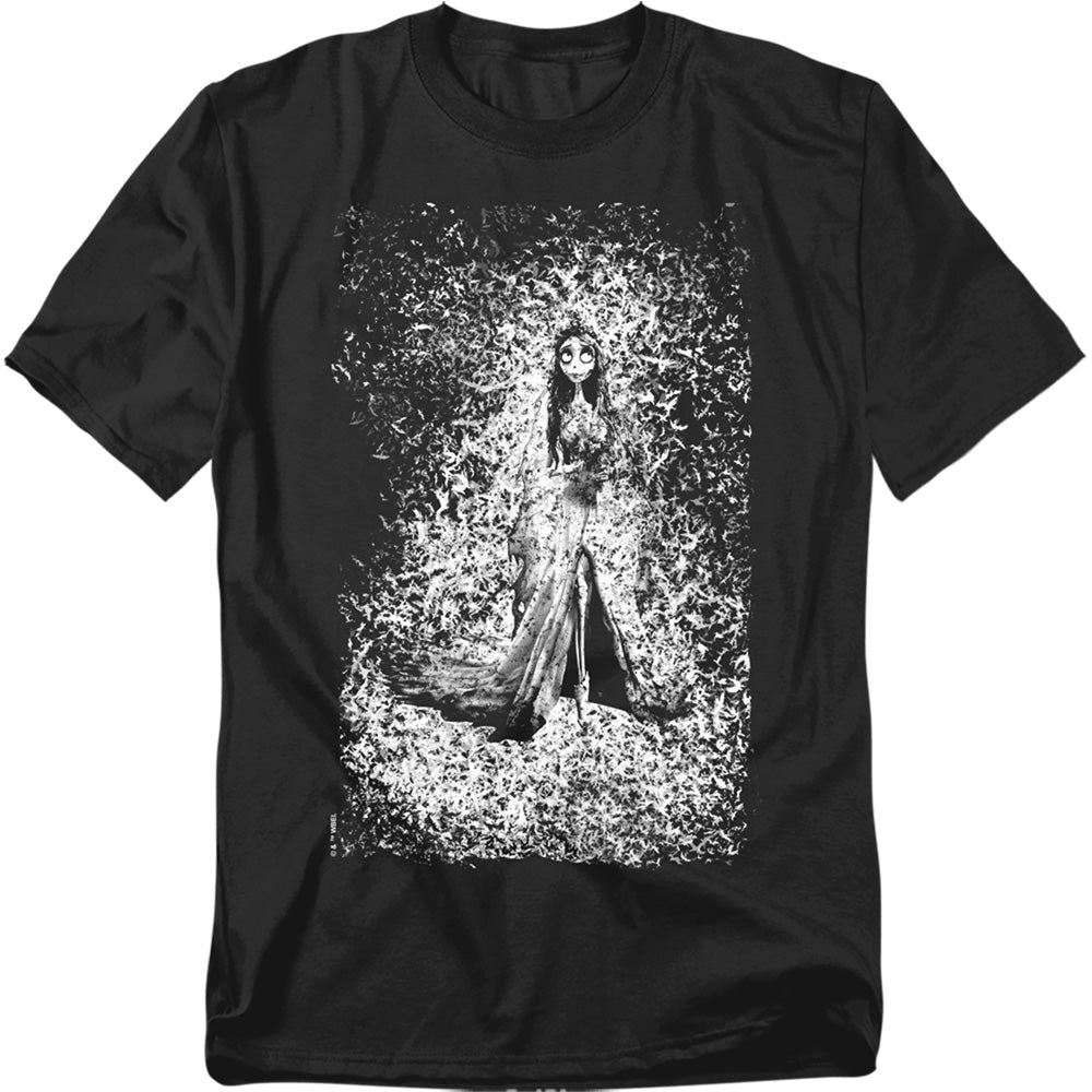 Corpse Bride - Bird Dissolve - Adult Unisex Short Sleeve T-Shirt - Black