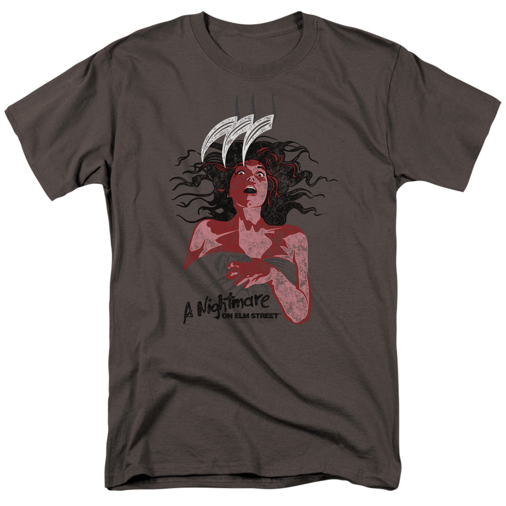 Nightmare On Elm Street Illustrated European Poster Adult Unisex T-Shirt Gray