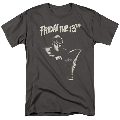 Friday The 13th - Ax - Adult Unisex Short Sleeve T-Shirt - Gray