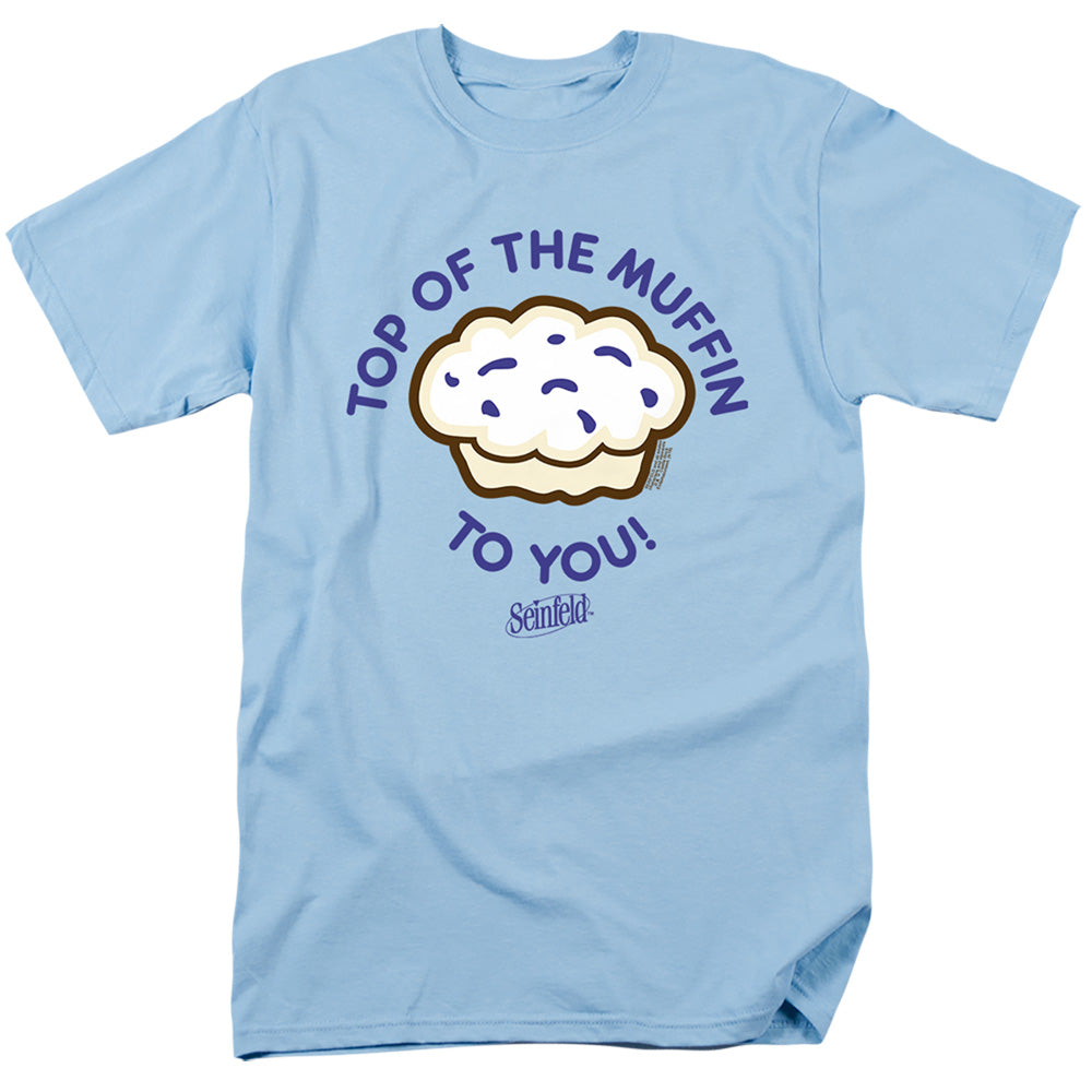 Seinfeld - Top Of The Muffin - Adult Unisex Short Sleeve T-Shirt - Blue