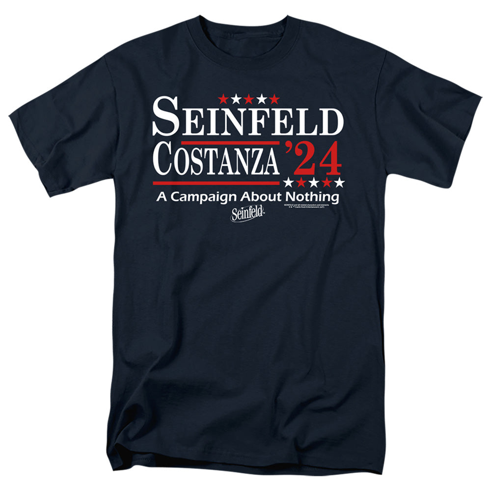 Seinfeld - Election Tee - Adult Unisex Short Sleeve T-Shirt - Blue