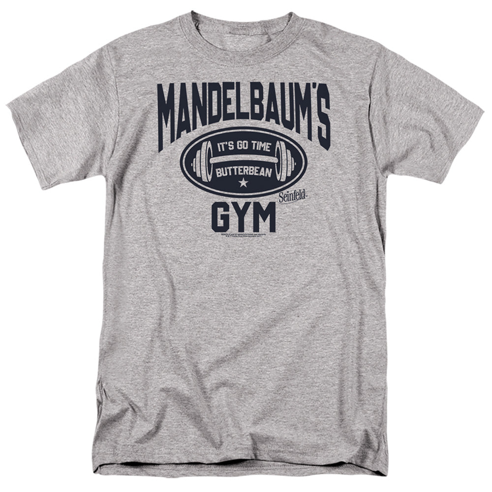 Seinfeld - Madelbaum's Gym - Adult Unisex Short Sleeve T-Shirt - Gray